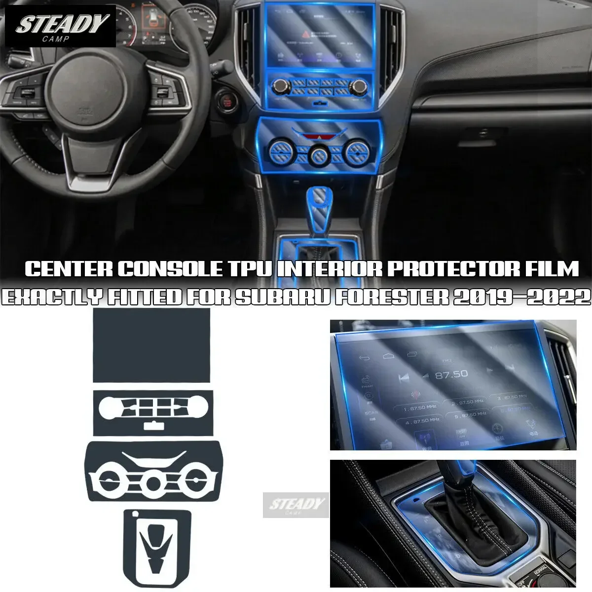 

Car Interior Center Console Transparent PPF-TPU Protective Film Anti-scratch Repair Accessorie For SUBARU Forester 2019-2023