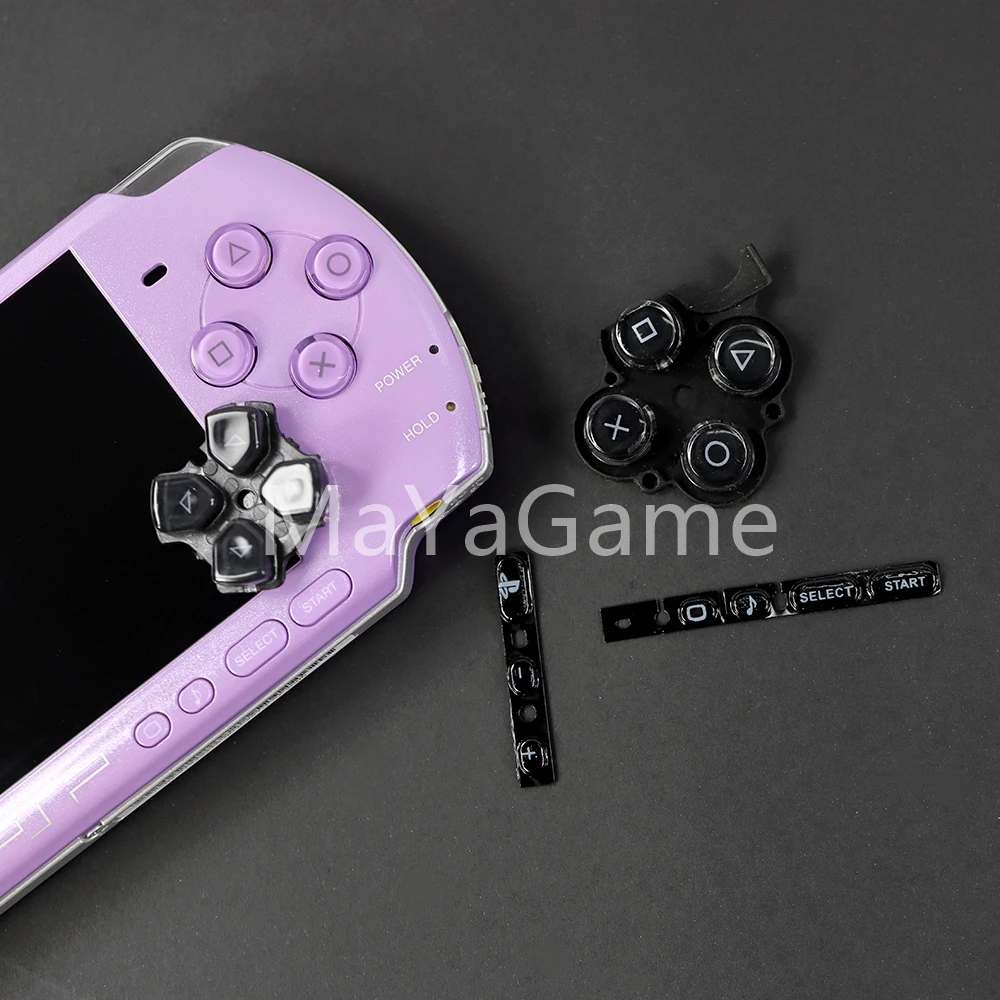 1 مجموعة متعددة الألوان اليسار اليمين أزرار لوحة المفاتيح مجموعة إصلاح استبدال أزرار لوحدة التحكم PSP 3000 PSP3000 #4