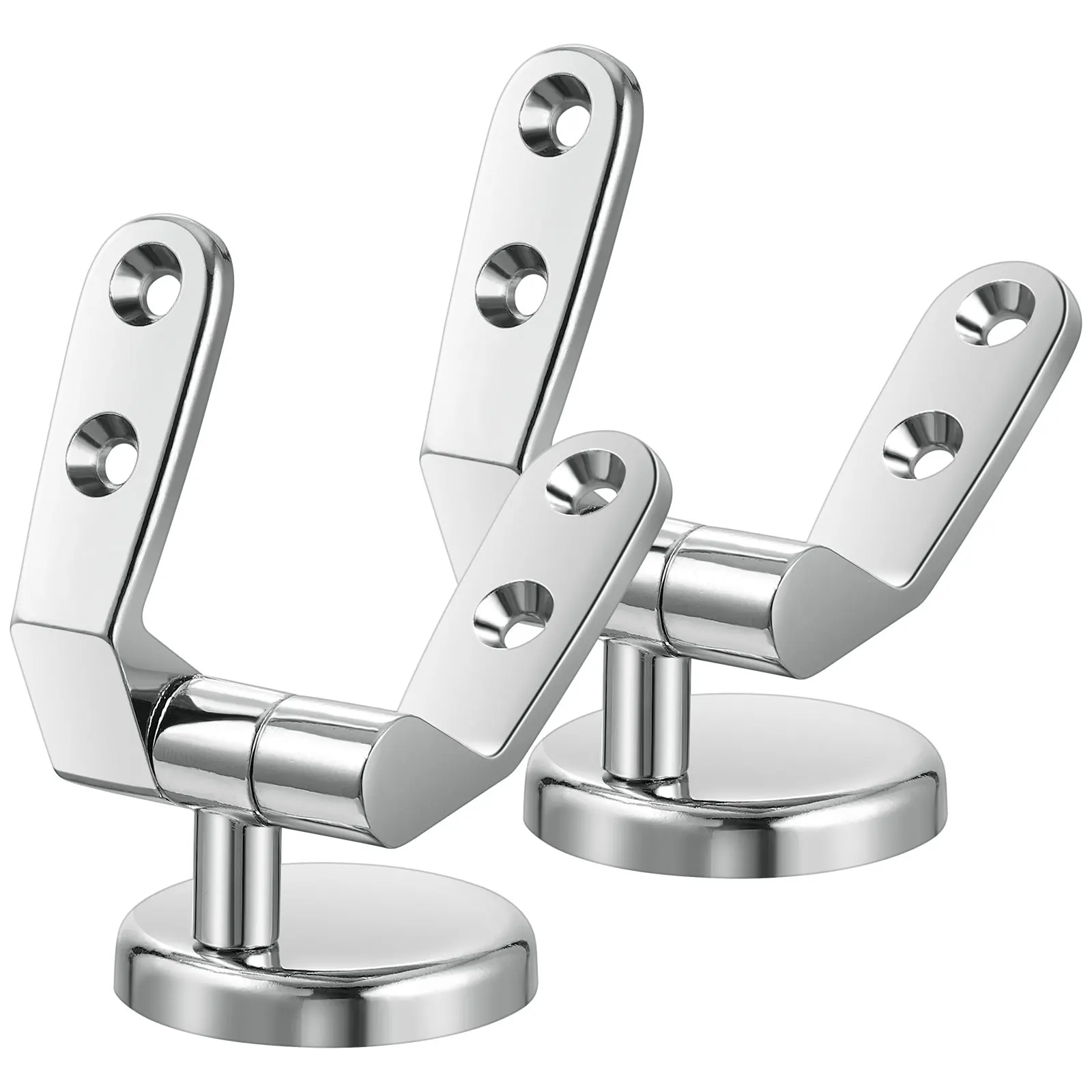 

1 set Toilet Seat Hinges Zinc Alloy Durable Anti Rust Strong Load Bearing Toilet Lid Hinge Replacement Parts Suitable All Styles