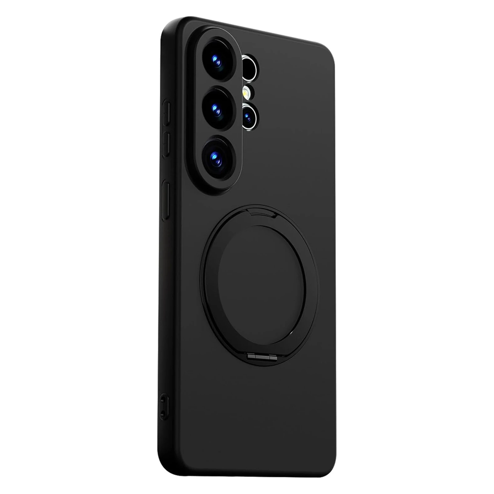 Magnetic Ultra Thin Liquid Silicone Case for Samsung Galaxy S26 Ultra/S26 Plus/S26 Camera Protection Minimalist Fiber Ring