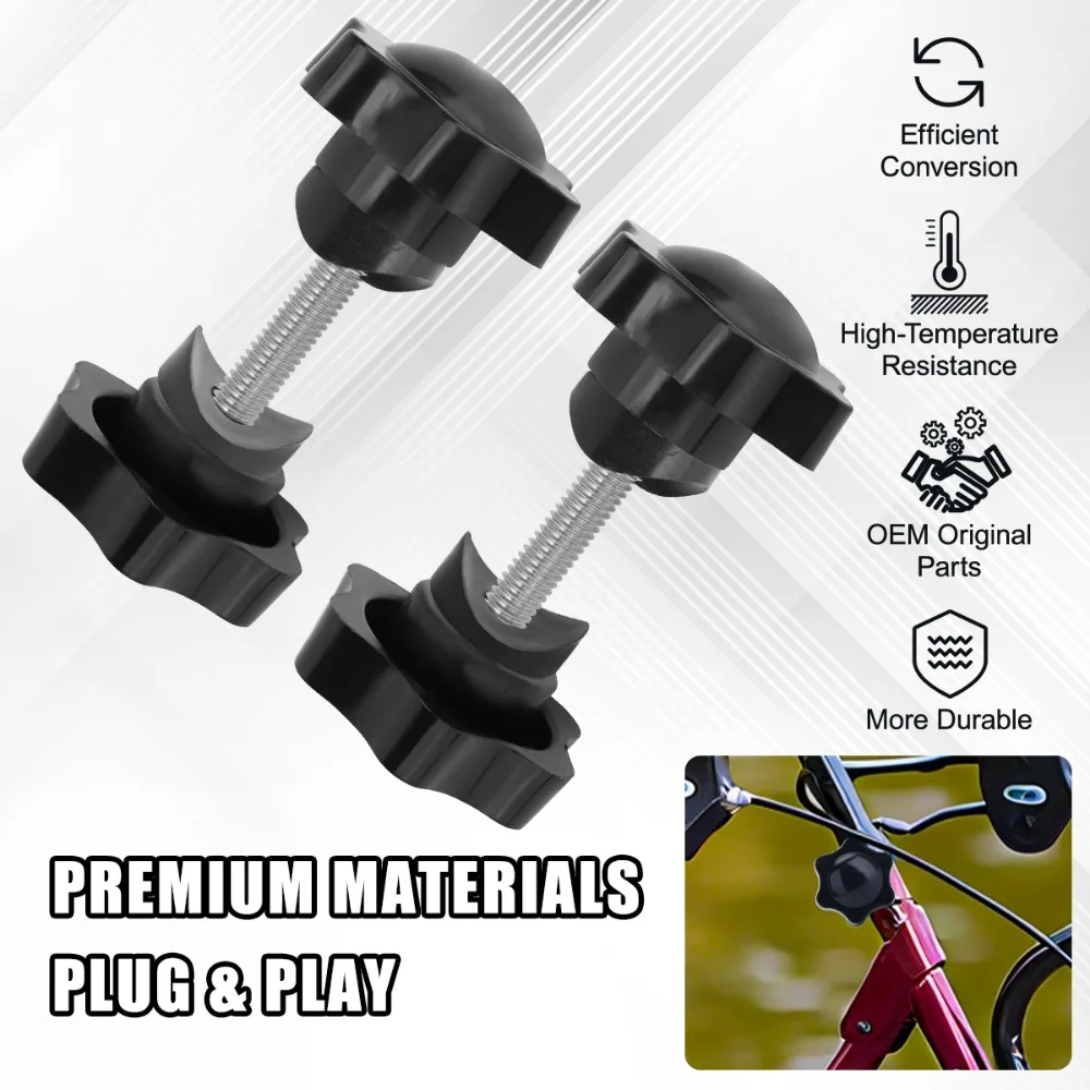 2 /4 Sets T Bolt with Threaded Arm Adjustment Knobs and Washers for Rolling Walkers Replacement Parts M6 Track Bolt Set - view 5