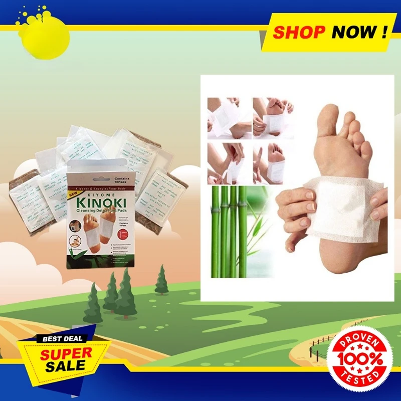 KINOKI Cleaning Detox Foot Pads 1 Box 10 Pads Organic Herbal Foot SPA Patch Dropshipping nettoyant pied Health Care Sleeping Pad