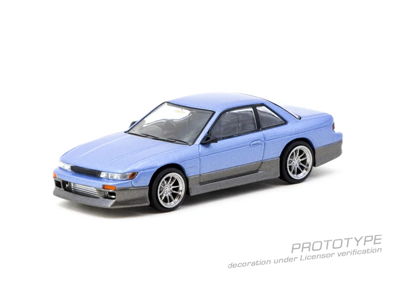 

Tarmac Works 1:64 VERTEX Silvia (S13) Сине-серый литой под давлением модель коллекционной машины