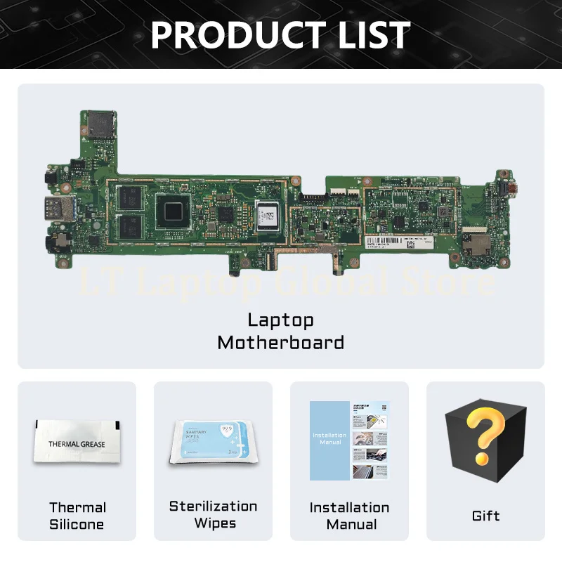 Motherboard T103HAF untuk ASUS Transformer Mini T103HAF T103HA T103H Laptop Mainboard dengan Z8350 CPU 4GB-RAM 0G-SSD digunakan