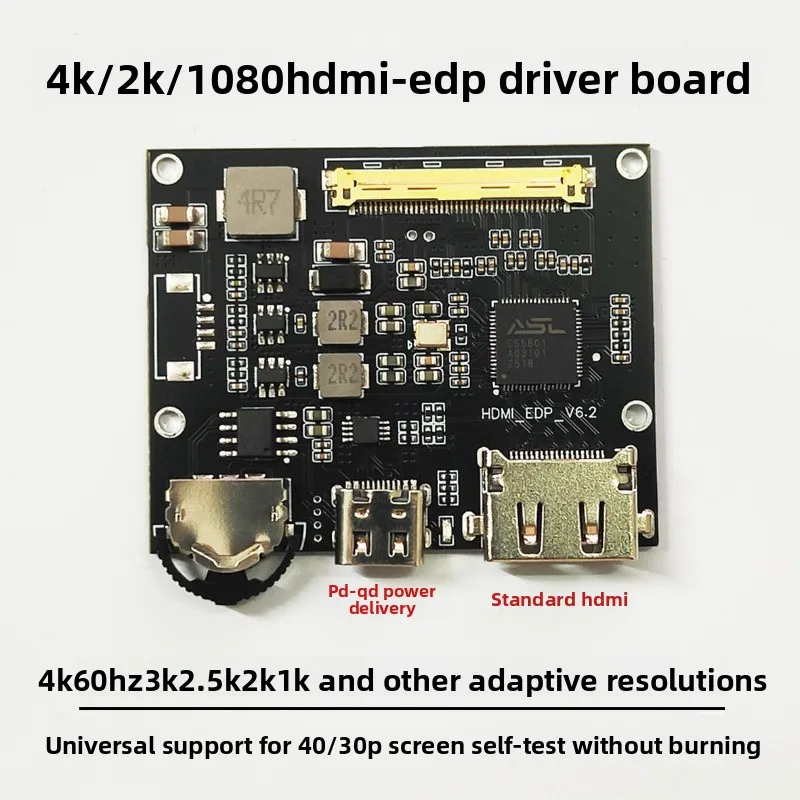 Write-free program high definition HDMI to EDP driver board 9 to 18 inch notebook screen modified 4K 60Hz 3/2.5 K