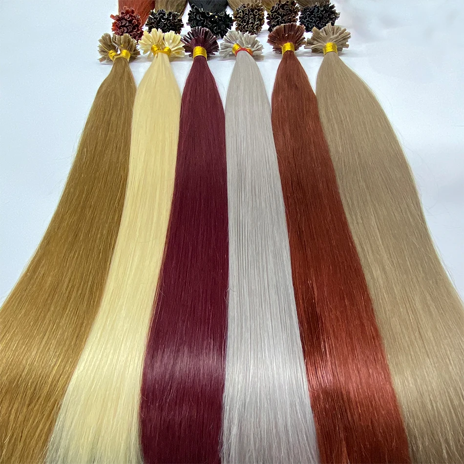 

Оптовая продажа, человеческие волосы Fusion, U-образный кончик, кератиновые капсулы, 100% человеческие волосы Remy, кончики ногтей, машинное наращивание волос, натуральные