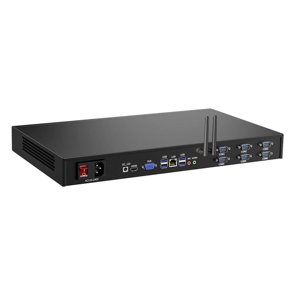 Ikuaios 1u rack mount ipc im Kern der 11. Generation 6 com rs232 rs485 geeignet für die Automatisierung iot win10 11 ubuntu 1449-ti4