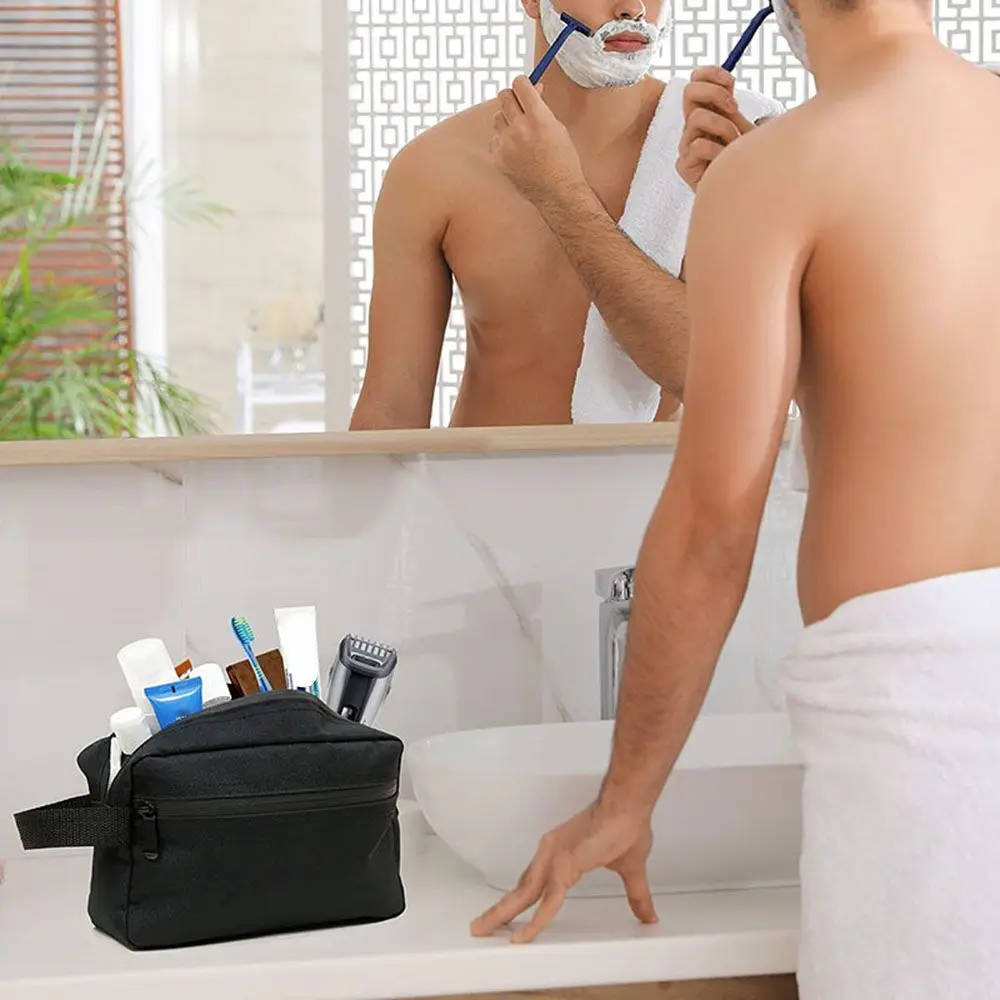 For Man Women Dust-proof Electronic Digital Canvas Makeup Necessities Case Storage Pouch Wash Handbag Cosmetic Bags