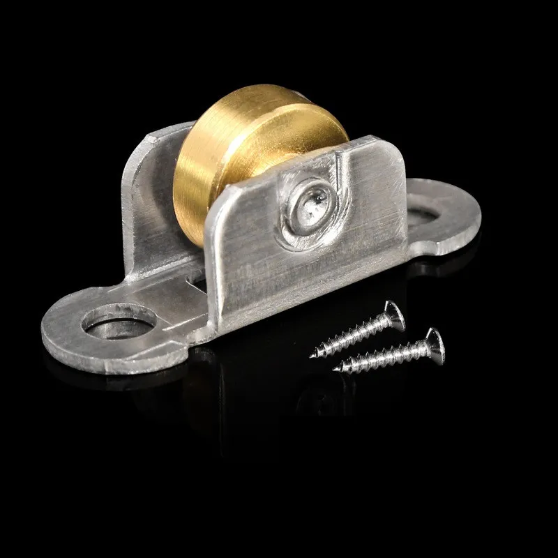 30Pcs Sliding Window Door Nylon Stainless Steel Flat Wheel Bearing Roller Runner Track Pulley Slot Wheels Furniture Hardware