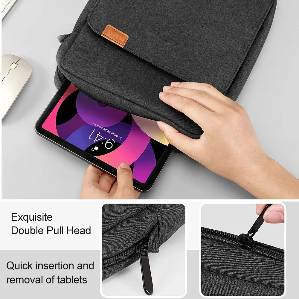 

Tablet Shoulder Sleeve Bag For IPad air pro 12.9" , IPad Air 10.9" Surface Go 3/2 Galaxy Tab A 10,Laptop Pouch Handbag Birefcase