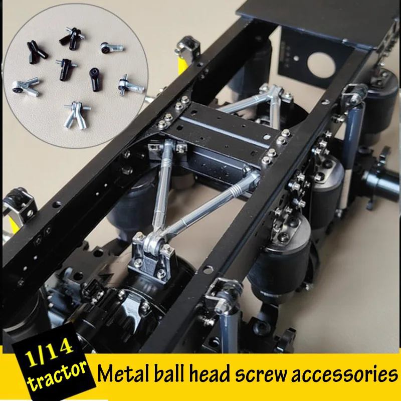 

Metal Ball Center Rod Modified Screw Accessories for 1/14 Tamiya RC Truck Trailer Scania R470 R620 Benz Actros 770s Model Toys