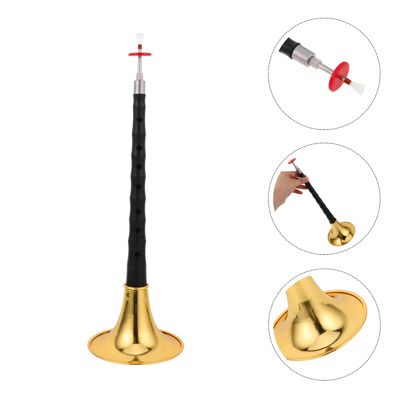

1Set Chinese Suona Instrument Traditional Woodwind Horn Beginner Friendly Crack Resistant for Festival Music Education and Folk