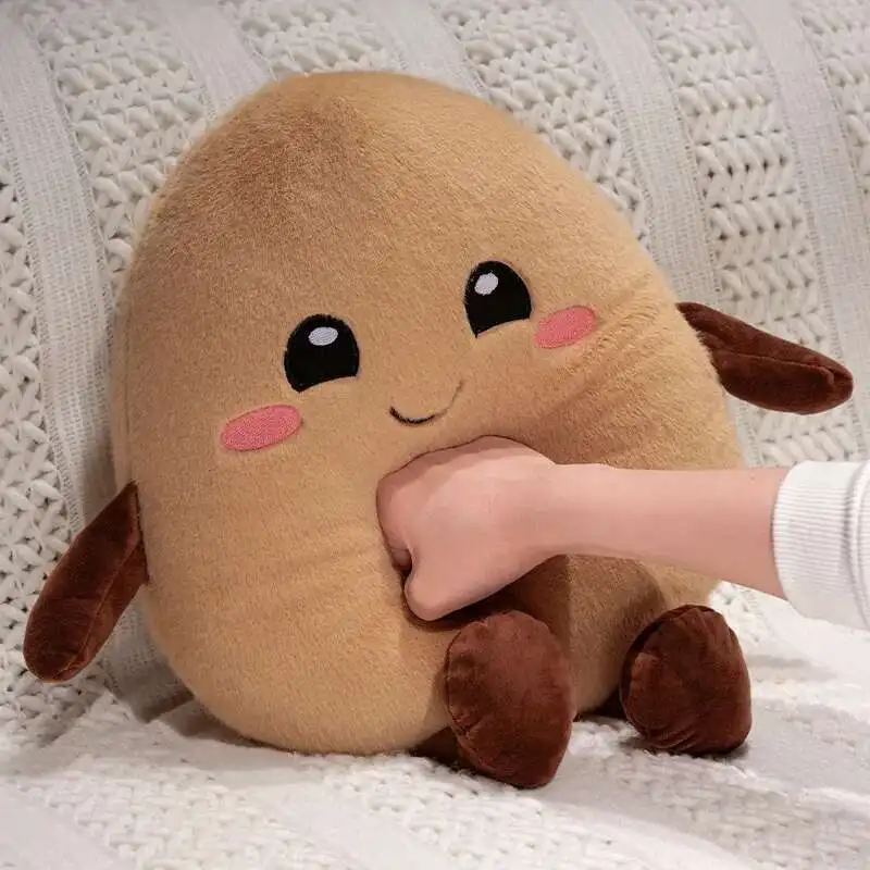 Macio recheado batata boneca de pelúcia planta pingente de pelúcia planta criativa spud lance travesseiro fazenda brinquedos presente aniversário do miúdo casa sofá decoração