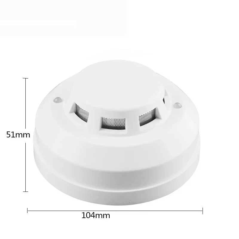 12V Voltage Wired Smoke Leak Fire Detector Alarm Sensor Stand Alone For Gsm Alarm System