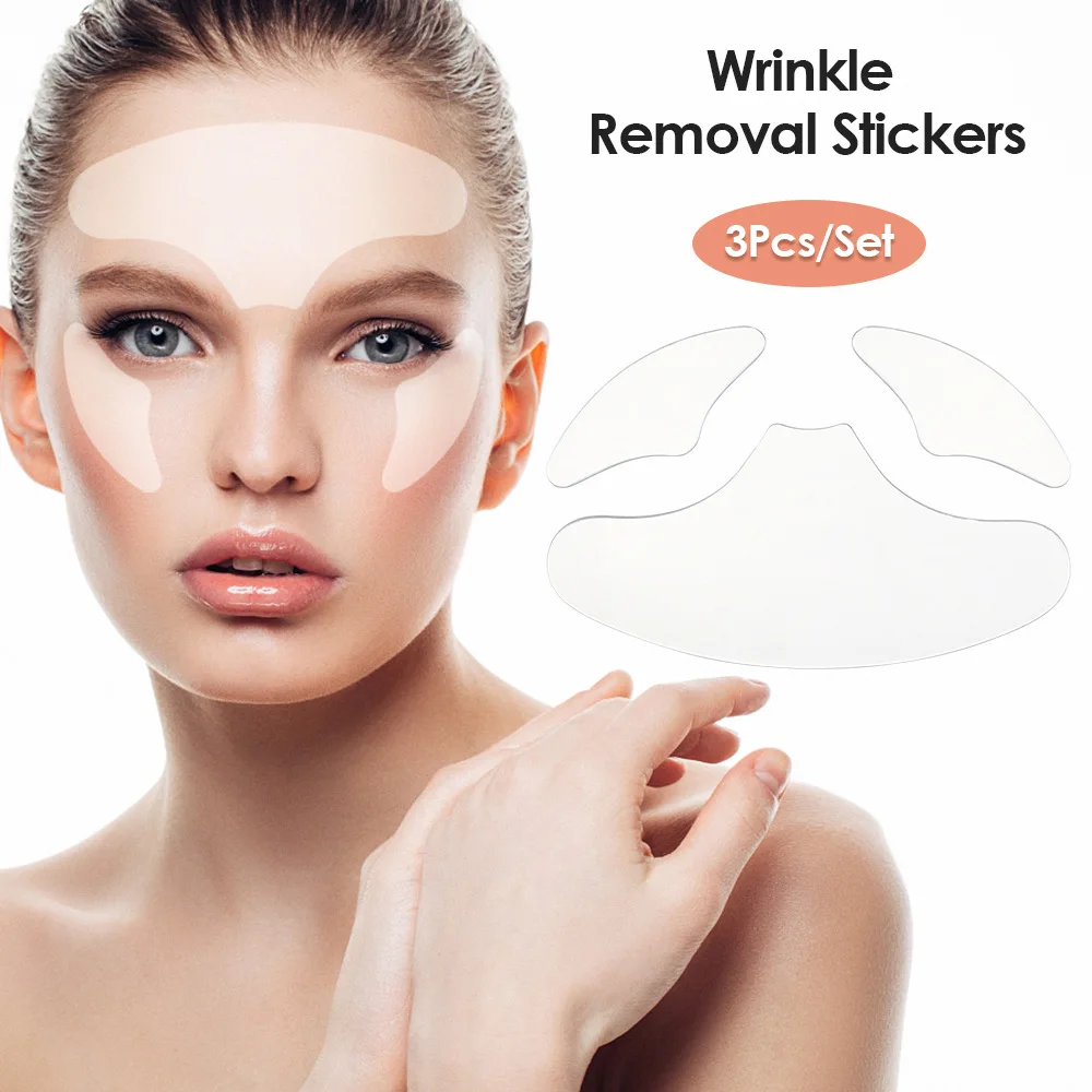 Anti-Ageing Wrinkle Prevention Forehead Neck Under Eye And Smile Line Reusable Silicone Face Patches For Wrinkles