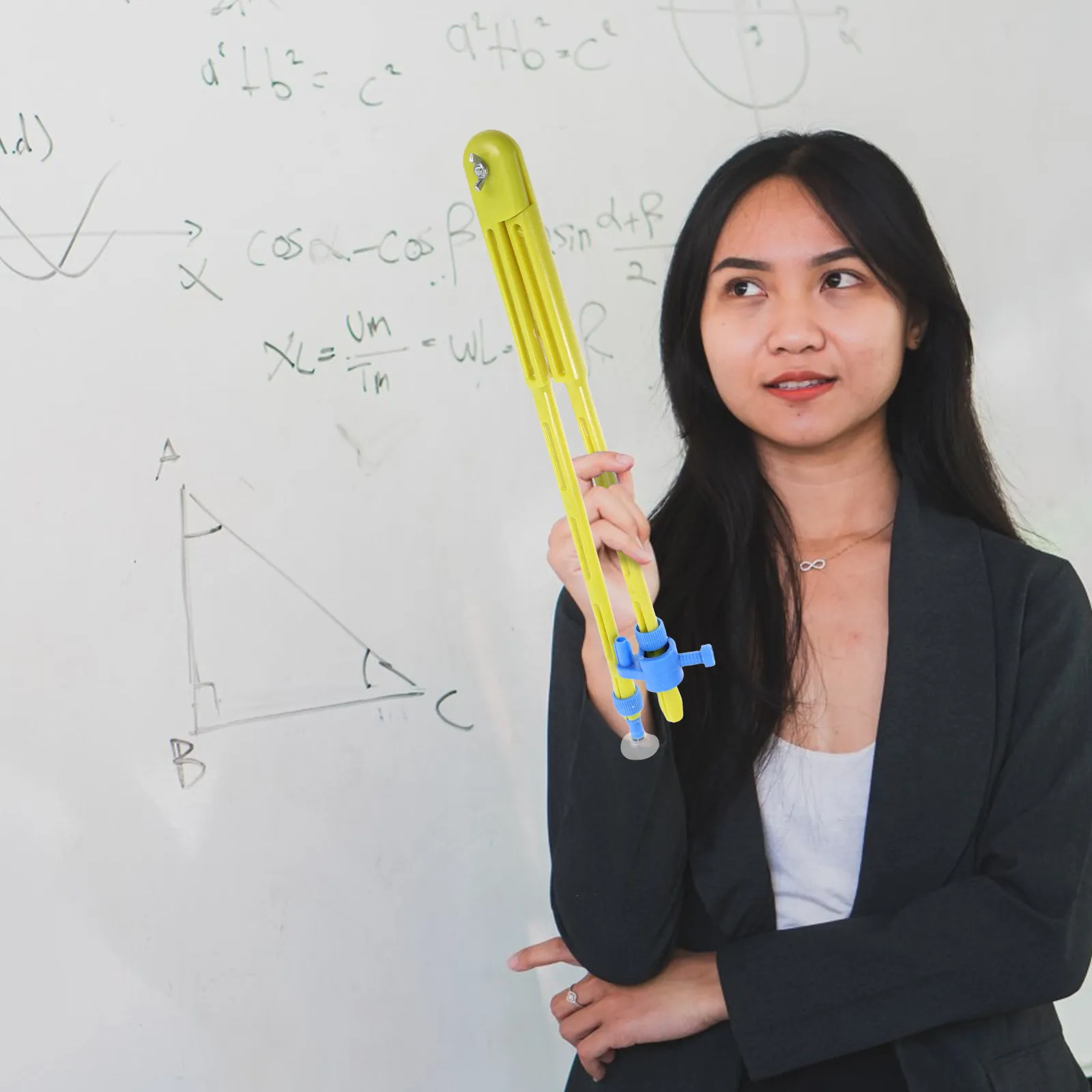 

Большой учебный циркуль для геометрии, математики, черчения, демонстраций на доске, образовательный инструмент для классов