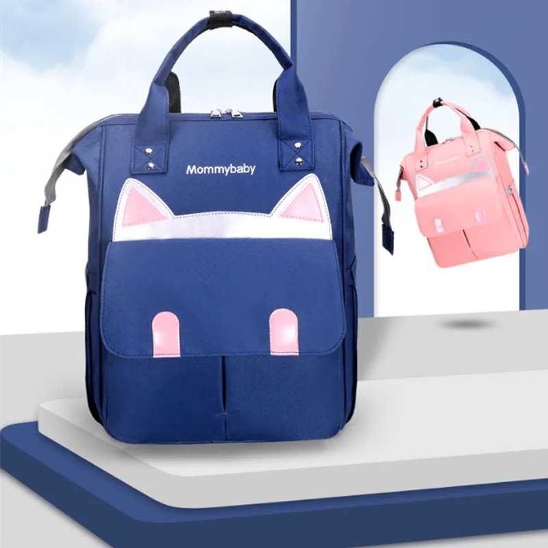 Borsa per zaino per pannolini borsa per mummia di grande capacità borsa per allattamento per pannolini da viaggio all'aperto impermeabile multifunzione per la cura del bambino