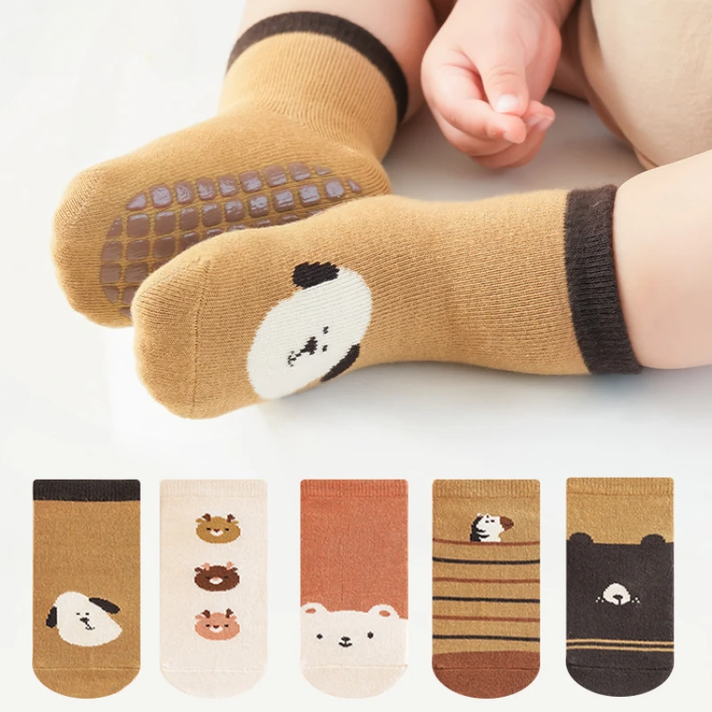 

Children Baby Leg Warmer Long Socks Kids Clothing Boy Girls Toddler Cartoon Mid Calf Socks Non-slip Shoes