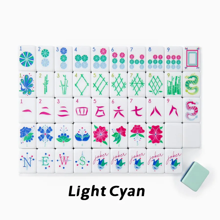 Luxury four-layer acrylic Christmas-themed mahjong tiles, customizable, high-quality, environmentally friendly