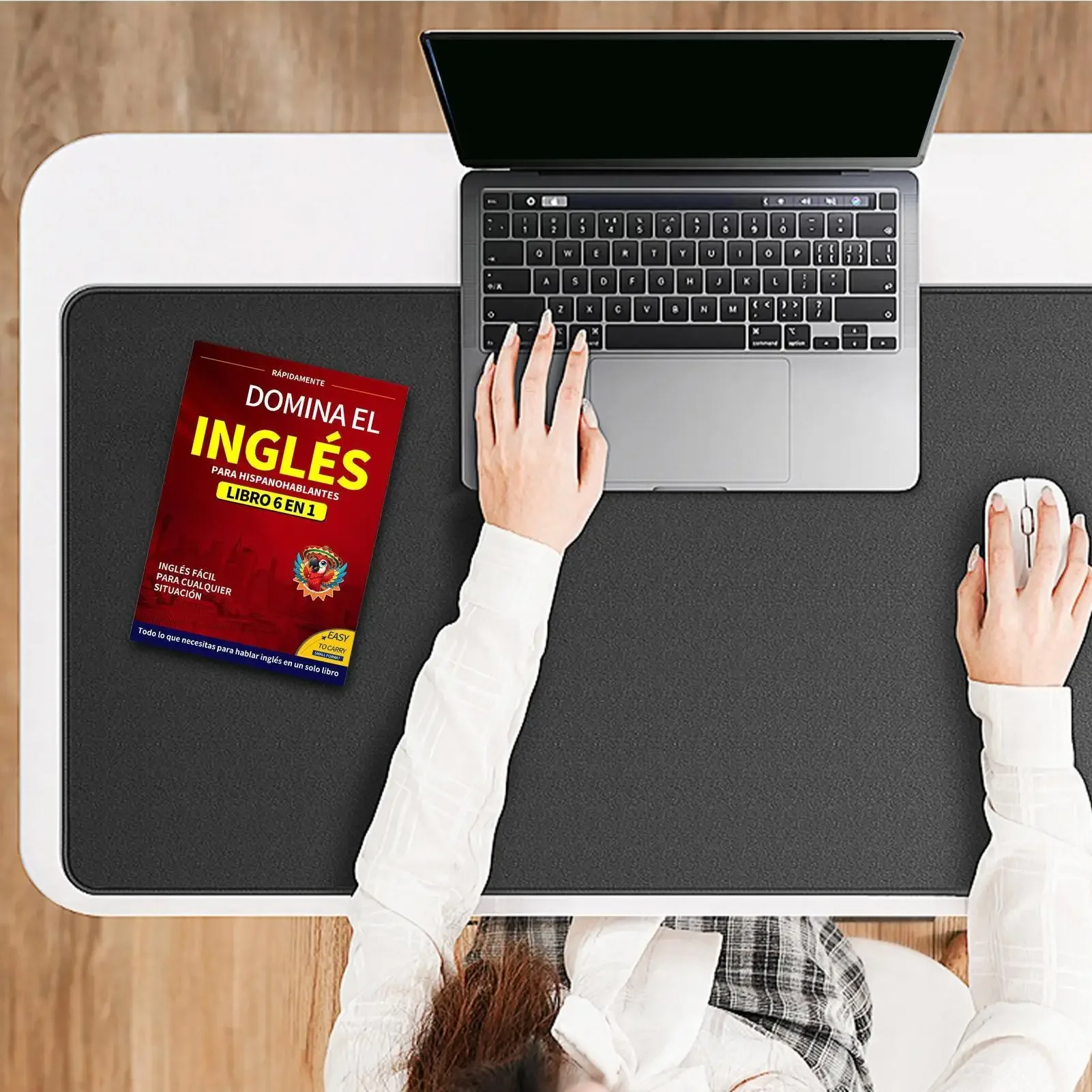 English Books for Beginners 6-in-1 Spanish Edition English Workbook Easy Language Learning Dictionary Study Supplies for Reading