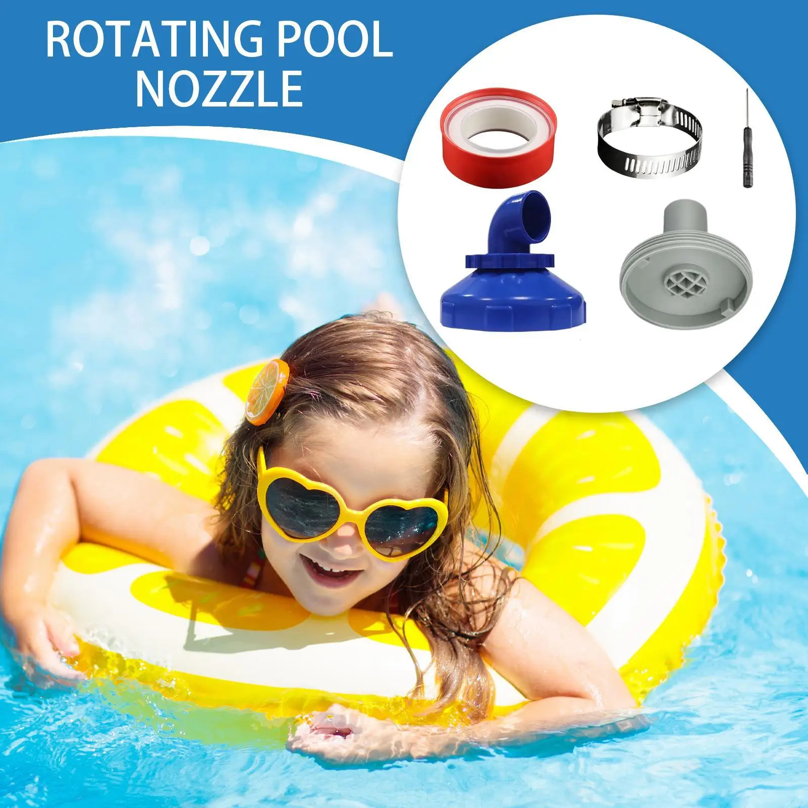 

Возвратная насадка для бассейна, поворотная на 360 градусов насадка-распылитель для спа, запасная часть, герметичное быстрое соединение, аксессуары для носика для спа