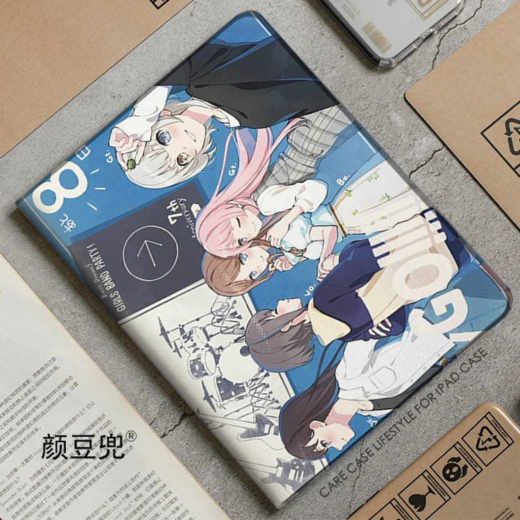 BanG Dream! It's MyGO Anime For Samsung Galaxy Tab A7Lite 8.7 2021 Case S9 FE Plus Tri-fold stand Cover Galaxy Tab S6 Lite S8 S7