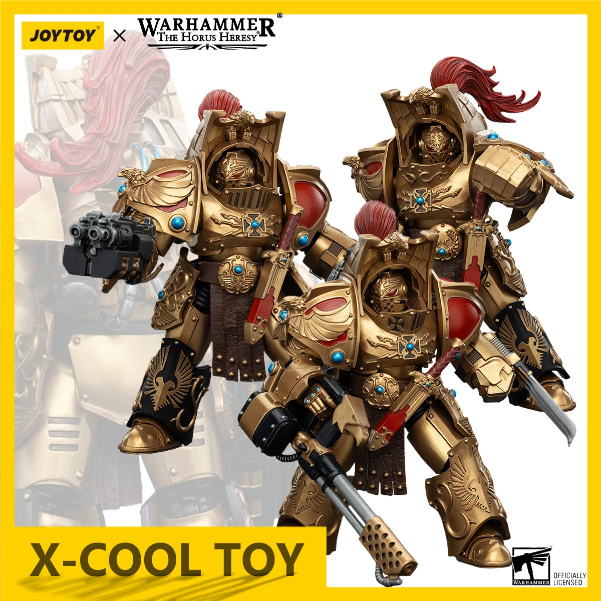 JOYTOY Warhammer The Horus Heresy Action Figure Legio Custodes Aquilon Terminator Squad Anime Figurine Joints Movable Model Gift