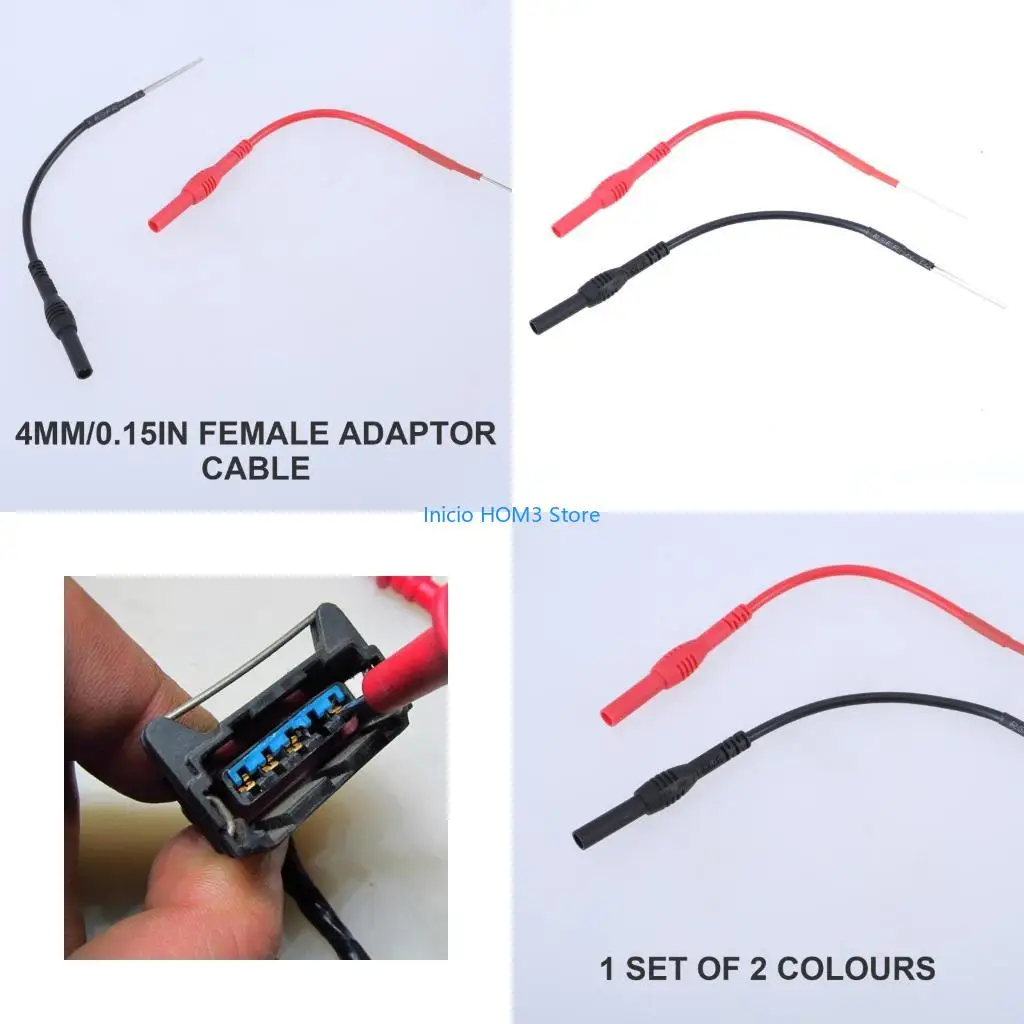 A5YD Electrical Back Probe set with 4mm Connectors Flexible Back Probing Tool for Multifunctional In Industrial Applications