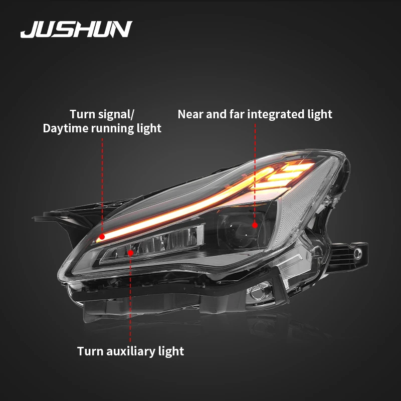 Car Lights For Maserati Quattroporte Headlights 2013-2017 Upgrade to NEW Dynamic Turn Signal Lamp Brake LED Front Lamps