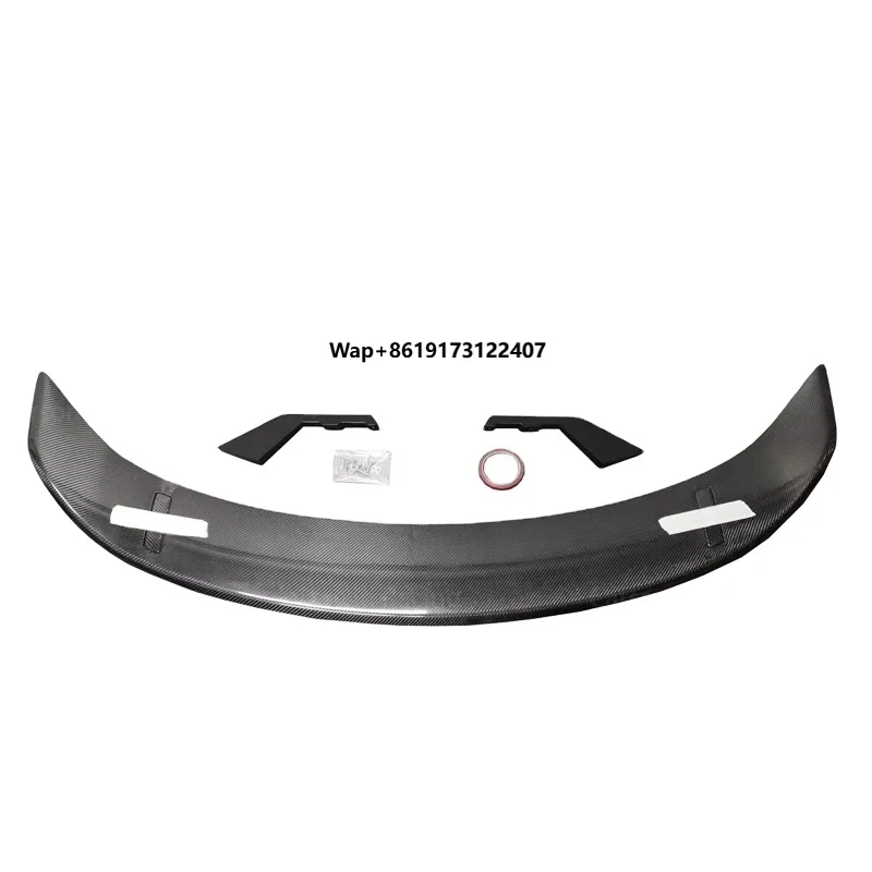 

Wet Carbon Fiber Racing Spoiler Wing 2019-2023 Car Rear Body Kits with Trunk Lip Spoiler Exterior Accessories