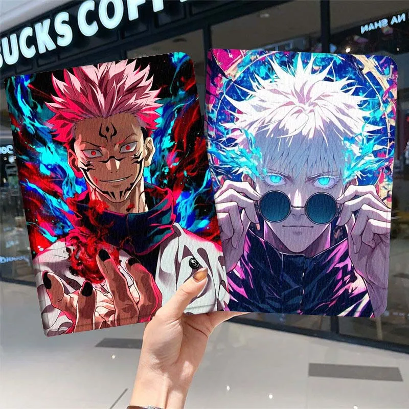 

Cartoon J-Jujutsus K-Kaisens For iPad Pro Air Mini 1 2 3 4 5 6 7 7th 8th 9th 10th 11th 10.2 9.7 10.5 10.9 11 2025 Tablet Case