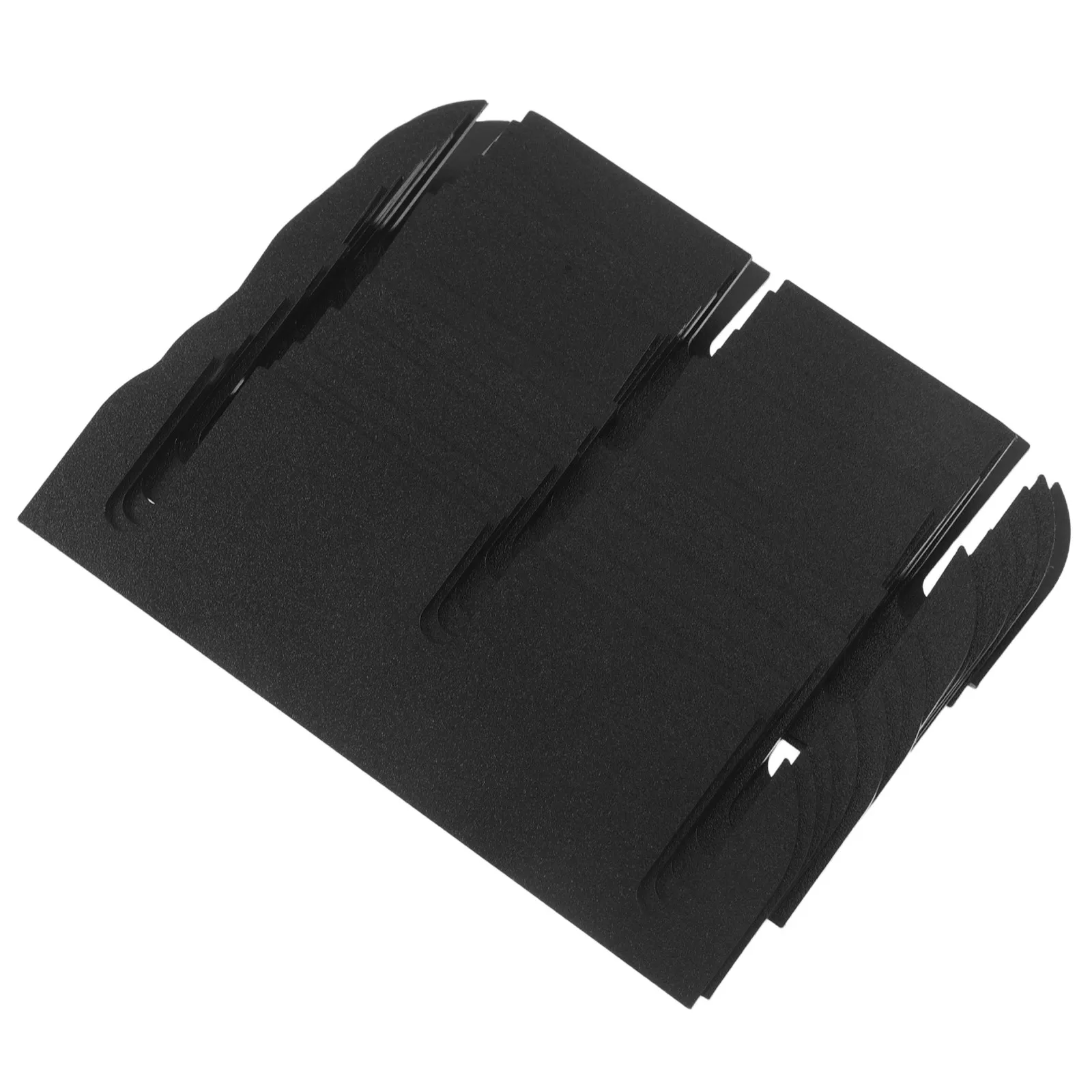 15Pcs Black Plastic Door Hinge Shims 3.5x0.05 Inch Leveling Shims for Door Alignment Repair Sagging Rubbing Doors Gap Filling