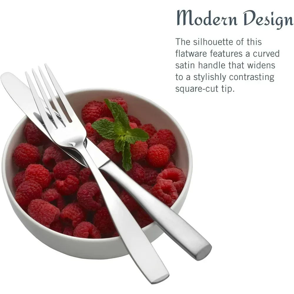 

Bestseller65-Piece Flatware Set for 12 People, 18/10 Stainless Steel Silverware