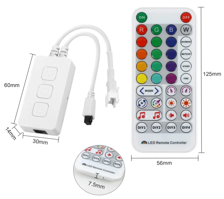 SP511E Wifi SPI LED Controller luce WS2812B WS2811 indirizzabile RGB striscia Amazon Alexa Smart Voice APP Control DC5-24V
