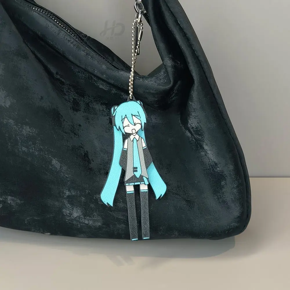 Hatsune Miku Persönlicher Zweidimensionaler Cartoon-Schlüsselanhänger Kreativer Niedlicher Kawaii Animations-Peripherieartikel Rucksack-Dekoranhänger – Detail 4