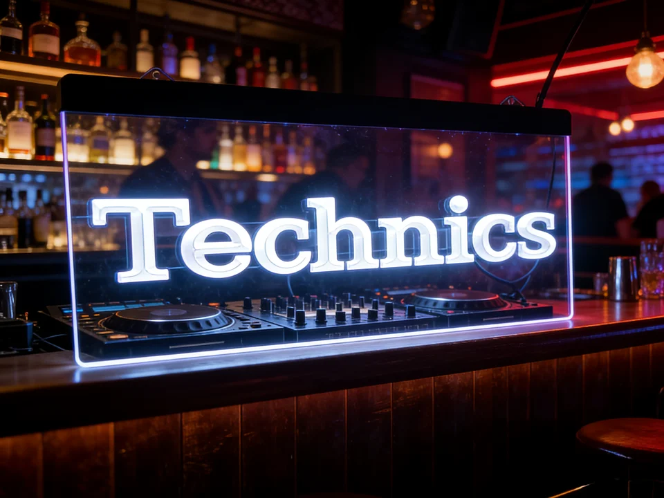 Technics テクニクス 販促用電光看板 Technics テクニクス 販促用電光