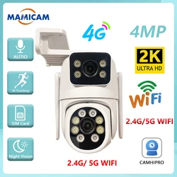 Caméras de vidéosurveillance IP WIFI, 4K, 8MP, PTZ, 4MP, objectif pour touristes en plein air, 3.6mm-8mm, n'aime 10X, alarme, document Night Camhipro