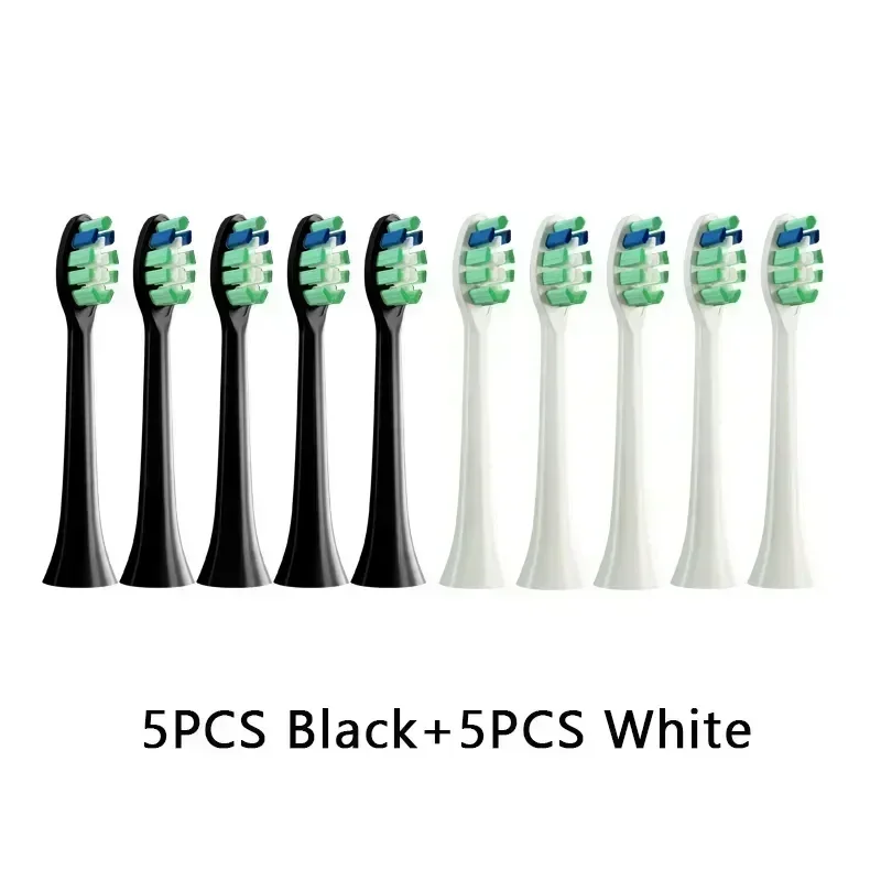 10PCS Replacement Brush Heads For Philips HX6930 HX6064 Sonic Electric Toothbrush Vacuum Soft DuPont Bristle Nozzles No Metal