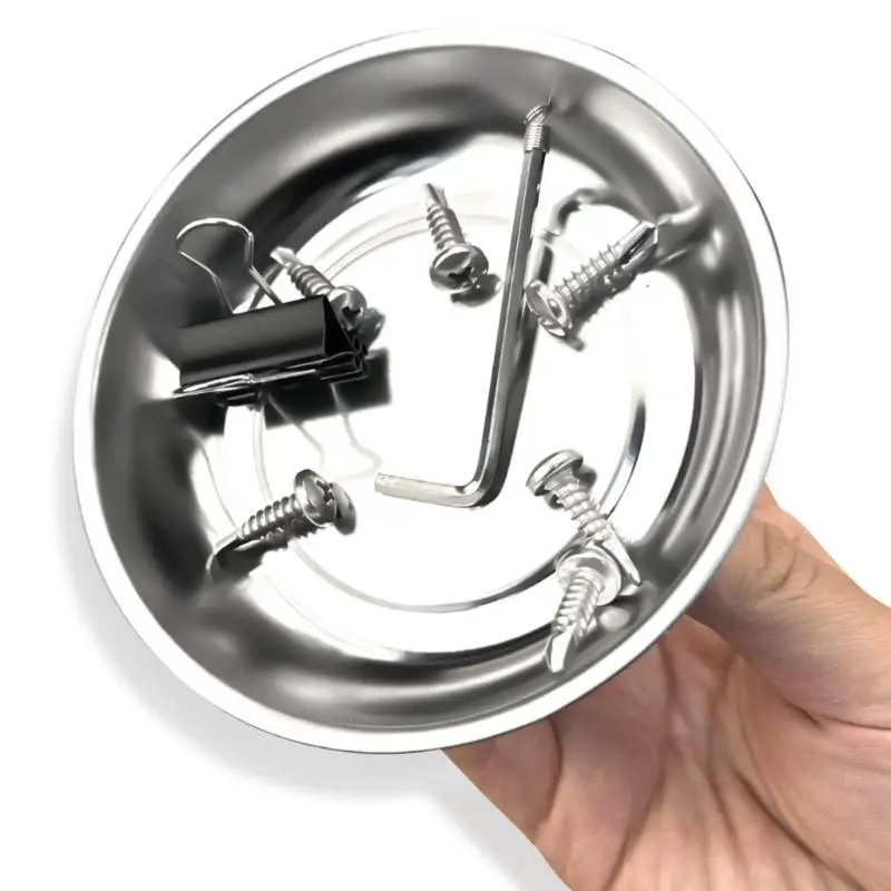 3Pcs Tray Holders Stainless Steel Round Parts Tray Set Y4QC