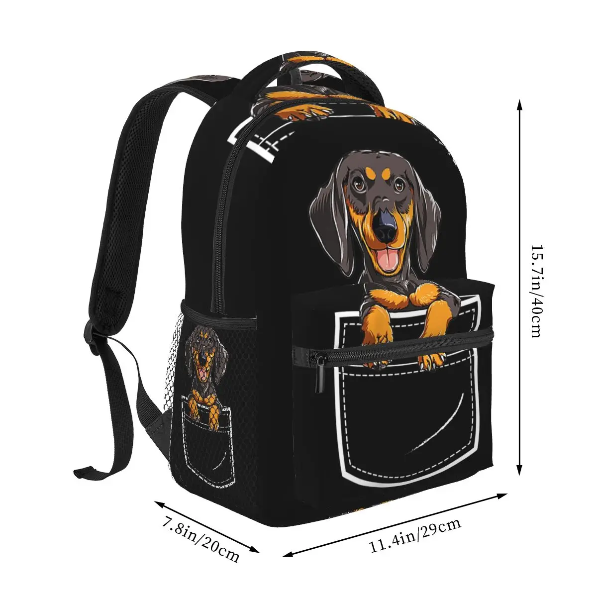 Dachshund Sausage Badger Wiener Dog Backpack Hot Sale Daypack Large Capacity Boys Girls BookBag School Bag Shoulder Bags