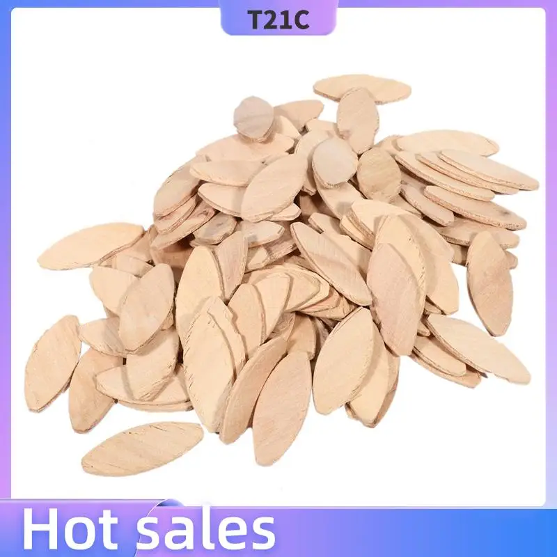 

T21C 400Pcs No.20 Assorted Wood Biscuits For Tenon Machine Woodworking Biscuit Jointer