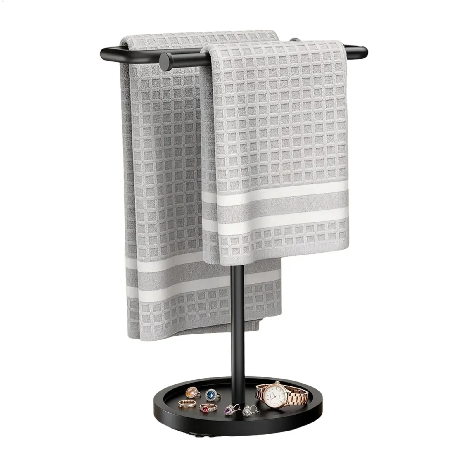 Hand Towel Stand Countertop S-Shape Dishcloth Storage Hanger Non-Slip Hand Towel Stand for Kitchen Home Apartment Dormitory