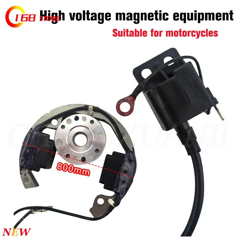 For Ignition Coil Stator Rotor Magneto Flywheel Kit Compatible with  for50  50 SX 50cc Pro Senior Junior SR JR SX50 Adventure