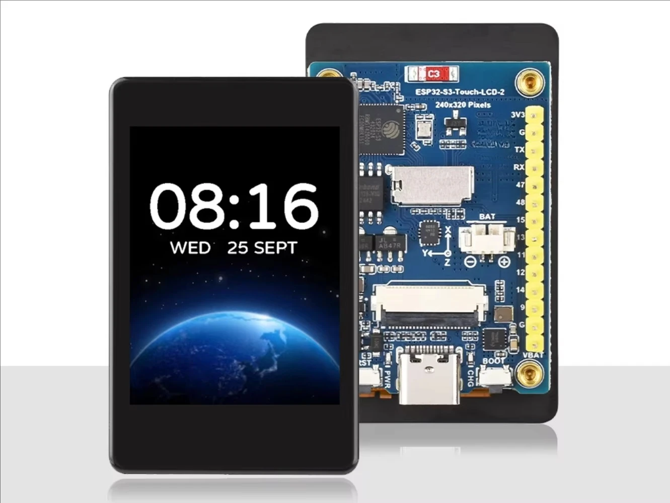 ESP32-S3 2inch Capacitive Touch Display Development Board, 240×320, IPS Panel, Supports WiFi & Bluetooth, ESP32 With Display