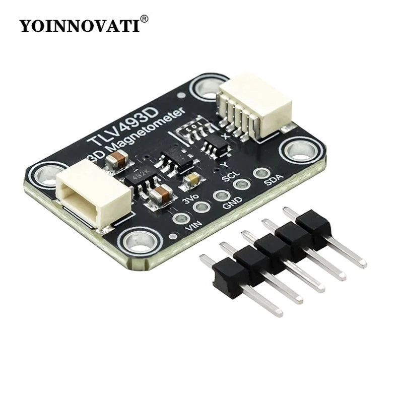 4366 TLV493D 3-Axis Magnetometer Module | I2C Magnetic Field Sensor | Compatible with STEMMA QT & Qwiic Ecosystems