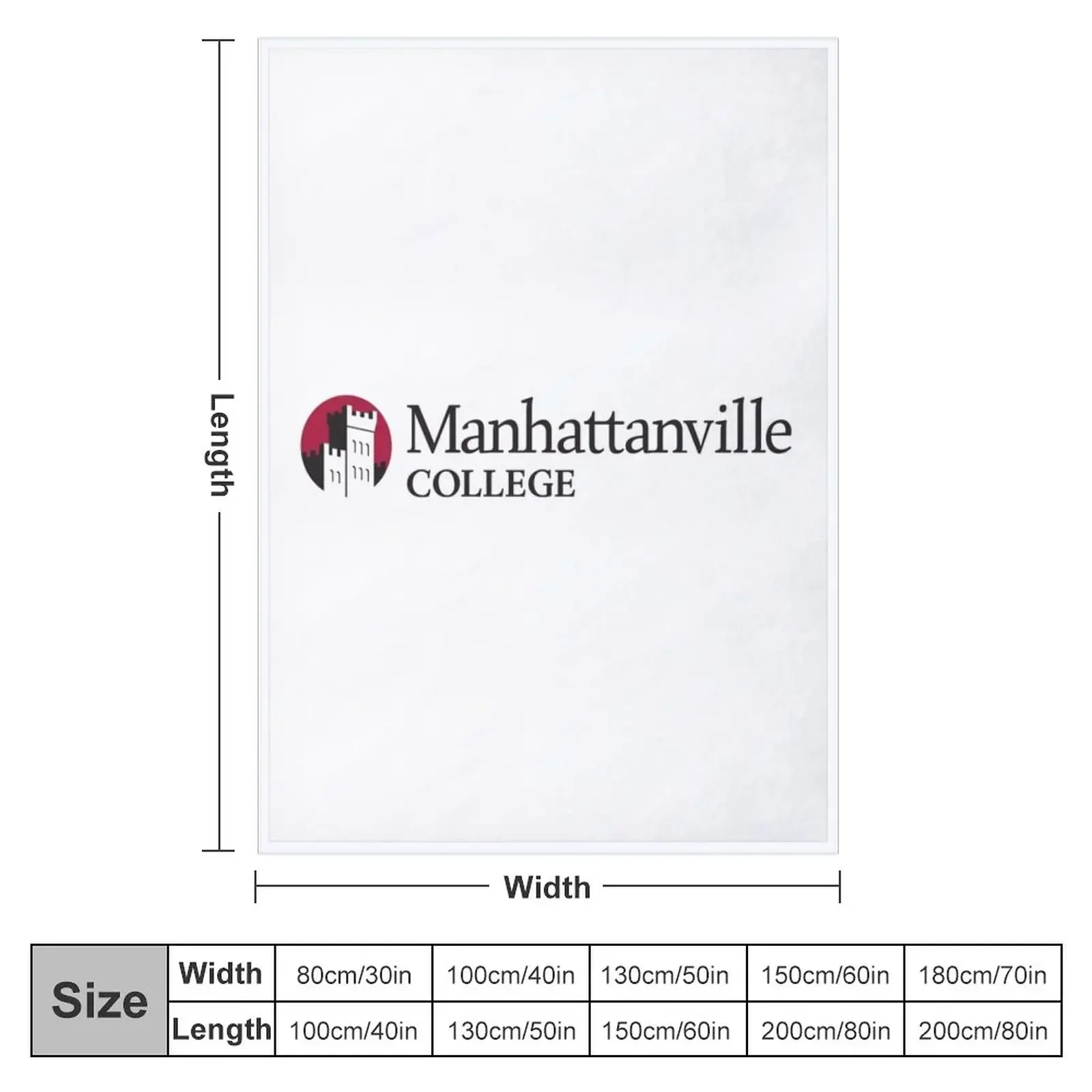 Manhattanville -merch Throw Blanket Flannel Fabric wednesday Blankets