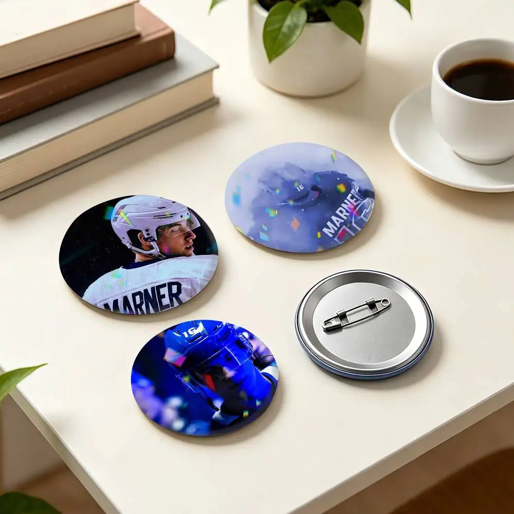 Hockey player M-Mitch Marner  25mm 32mm 44mm 58mm 75mm Brooches Badges Pins for Accessories Gift