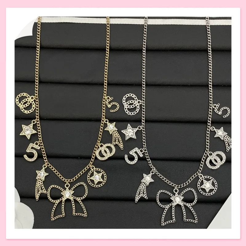 

Новинка: Двойное ожерелье с буквами и множеством аксессуаров, женское, высококачественное, парное, в стиле Seiko