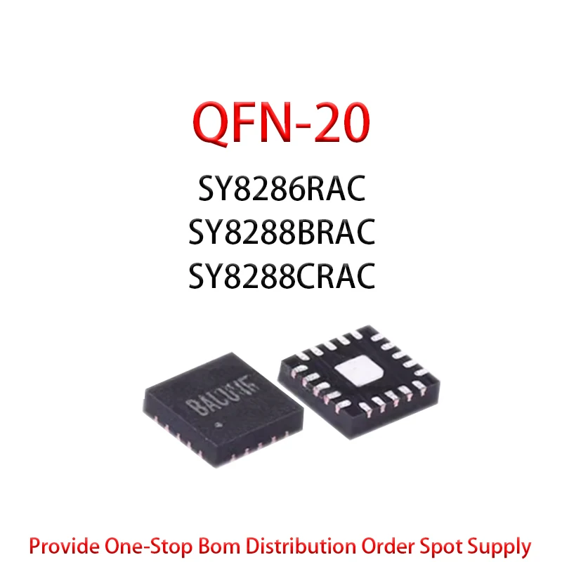 

SY8286RAC SY8288BRAC SY8288CRAC voltage regulator chip QFN-20 2PCS