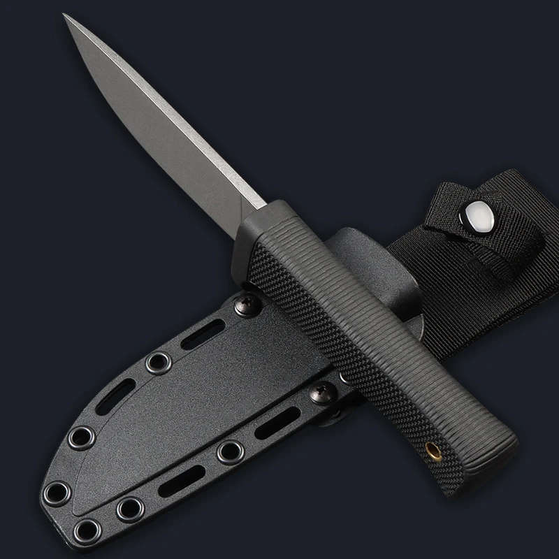 Hochwertiges Outdoor-Camping-Wandern-, Angeln- und Multifunktions-Rettungs- und Notfall-Überlebensmesser mit fester Klinge